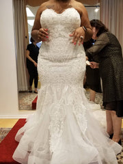 Allure Style Hand Beaded Mermaid Wedding Dress