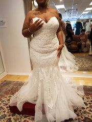 Allure Style Hand Beaded Mermaid Wedding Dress